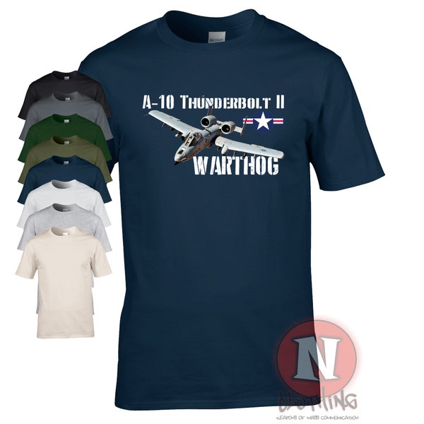 A10 Thunderbolt II t-shirt USAF Marine Corp Warthog vliegtuigen