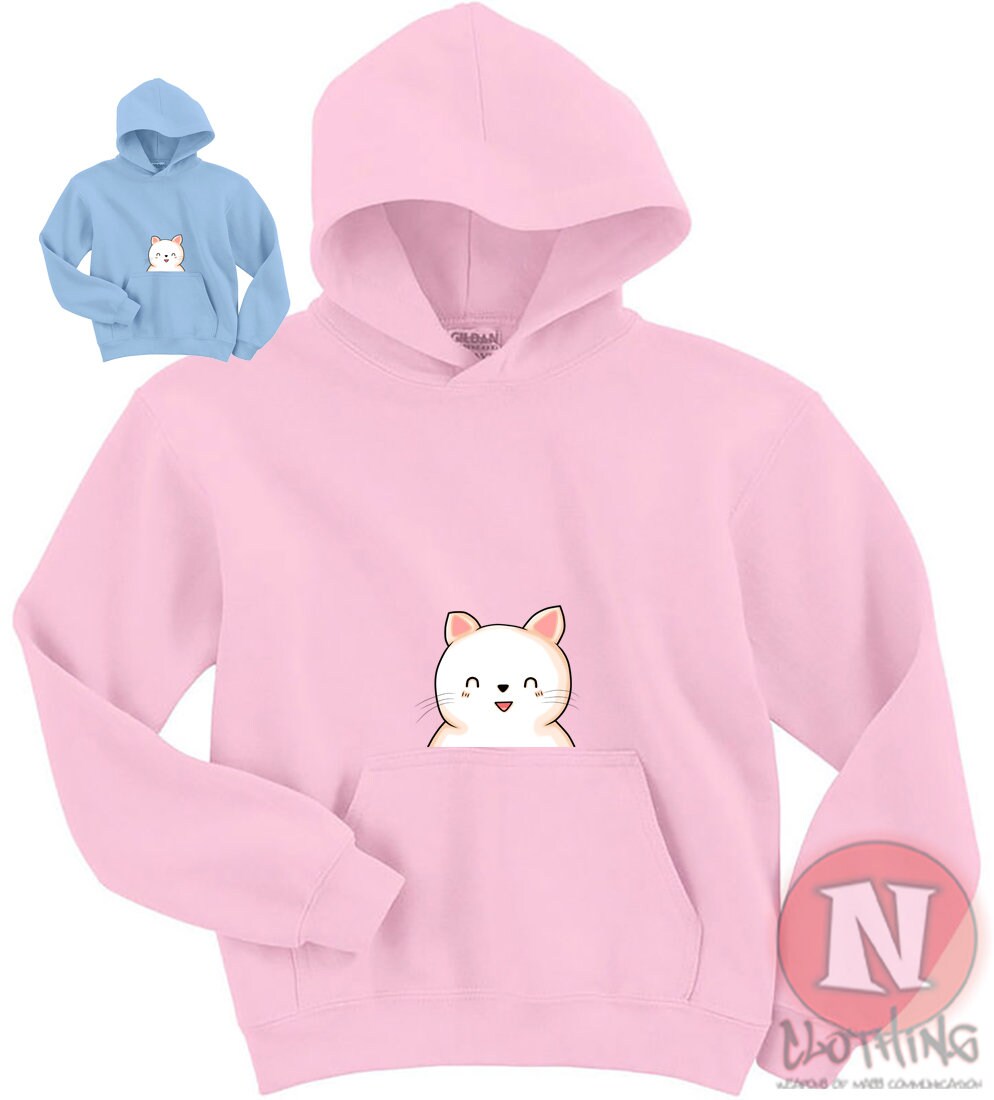 cat ear zip up hoodie