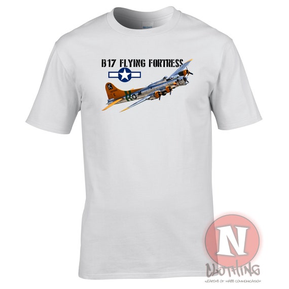 T-Shirt B-17 Fortezza Volante – Bombardiere WWII – Maglietta Unisex Cotone – Taglia Unica - Foto 2