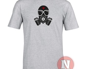 Apocalypse Gas Mask T-shirt Tshirt Tee for the End of the World