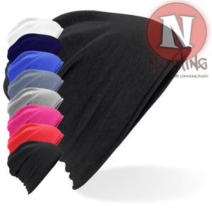Jersey beanie hat 8 colours beenie chemo recovery festival club most cool brand new 95% cotton