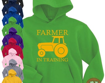 Landwirt in der Ausbildung Kinder Hoodie Kapuze Top Landwirtschaft junge Landwirt Landwirtschaft Zukunft