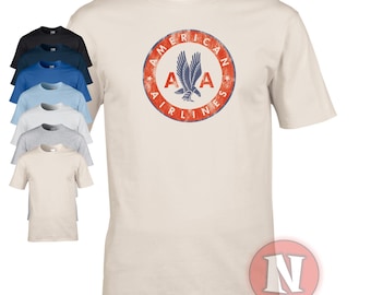 Americanaアメリカン航空 Tシャツ 航空機デザイン アメリカン航空 Tシャツ American Airline XLサイズ 未使用品