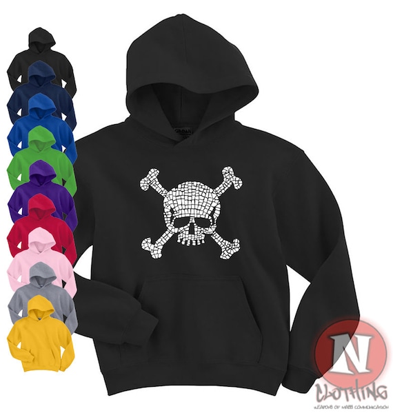 Skull and best sale crossbones hoodie