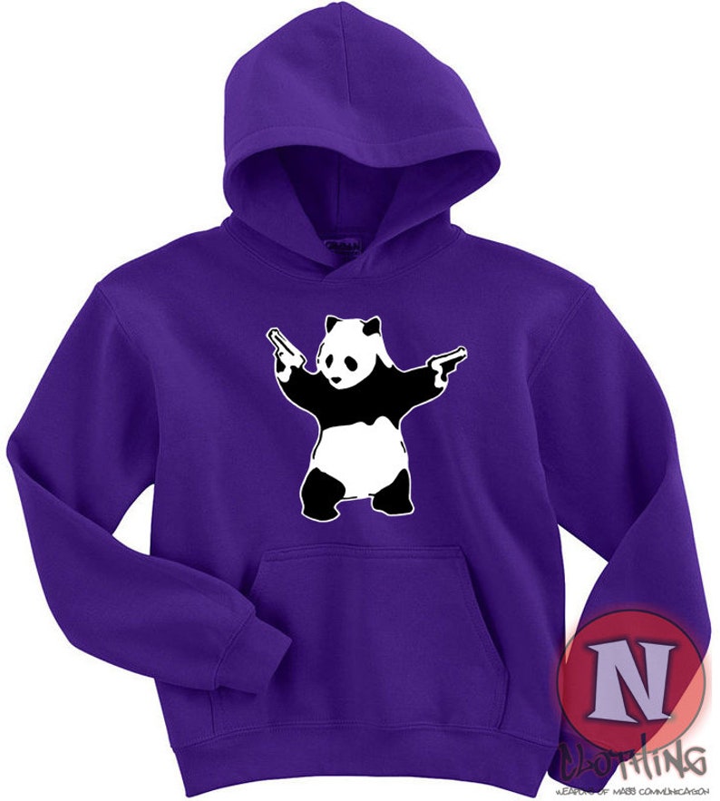 Banksy Pandamonium Children's Hoodie Hooded Top Graffiti | Etsy