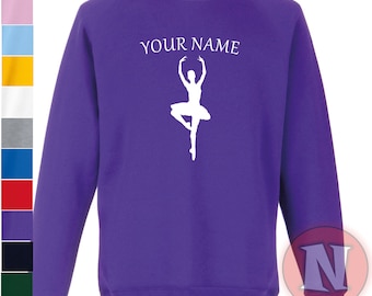 Sweat-shirt personnalisé danseur de ballet pour enfants haut danseur d'équipe athlète sportif pull personnalisé