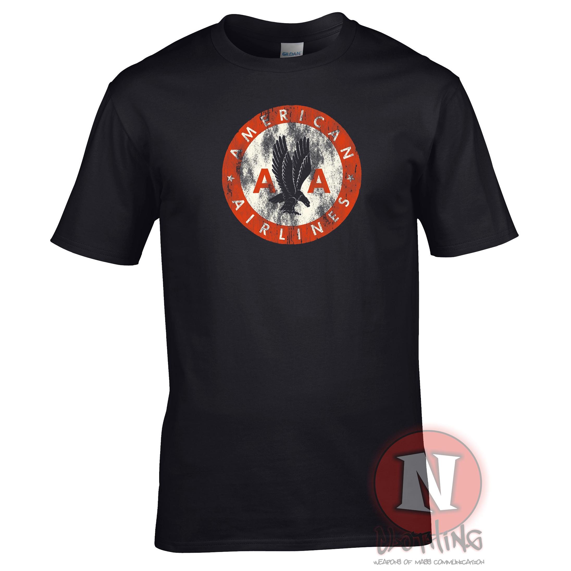 Americanaアメリカン航空 Tシャツ 航空機デザイン アメリカン航空】American Airlines/Tシャツ/メンズ/M/レア