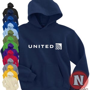 United Airlines Hoodie hooded top Air crew airline USA