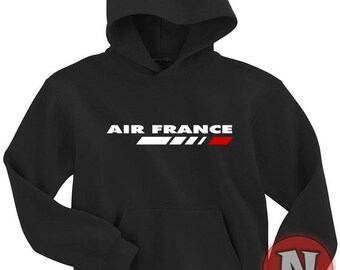 エールフランス航空 パーカー フード付きトップ 航空機 飛行機 