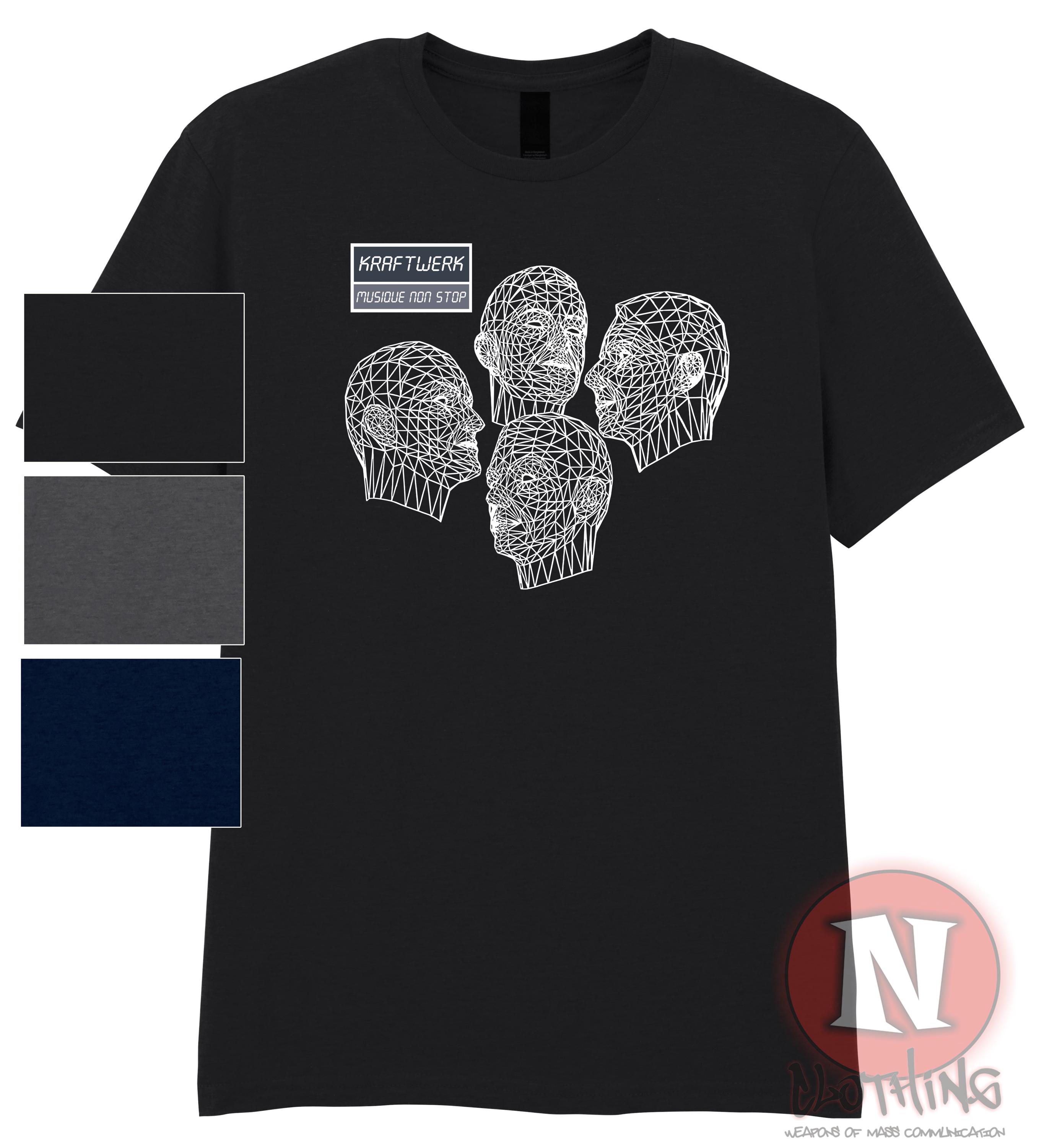 KRAFTWERK Tシャツ XL MUSIC NONSTOP Kraftwerk Musique Non Stop T-shirt Old School Edm 80's - Etsy