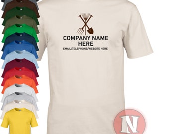 Landscape gardeners t-shirt tshirt tee Customize with your company details