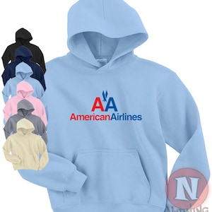 American Airlines Hoodie hooded top 1960&#39;s classic airline logo