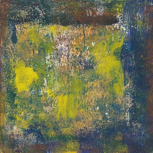 Fresco #2 - monotype print on paper