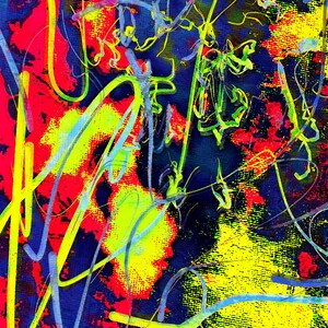 Fireworks 3 - abstract digital print - limited edition of 70