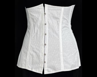 Lightweight cotton corset 1910-15 reproduction