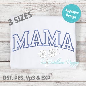 MAMA Applique Embroidery Design LARGE, machine embroidery, mama design, mama embroidery design