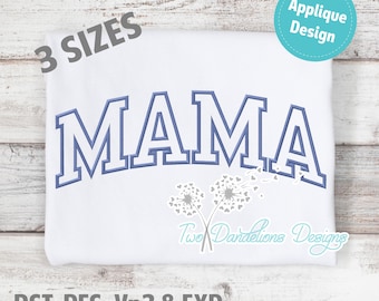 MAMA Applique Embroidery Design LARGE, machine embroidery, mama design, mama embroidery design