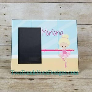 Personalized Ballet, dance picture frame. dance picture frame, dance gift, custom frame, unique gift, personalized picture frame image 8