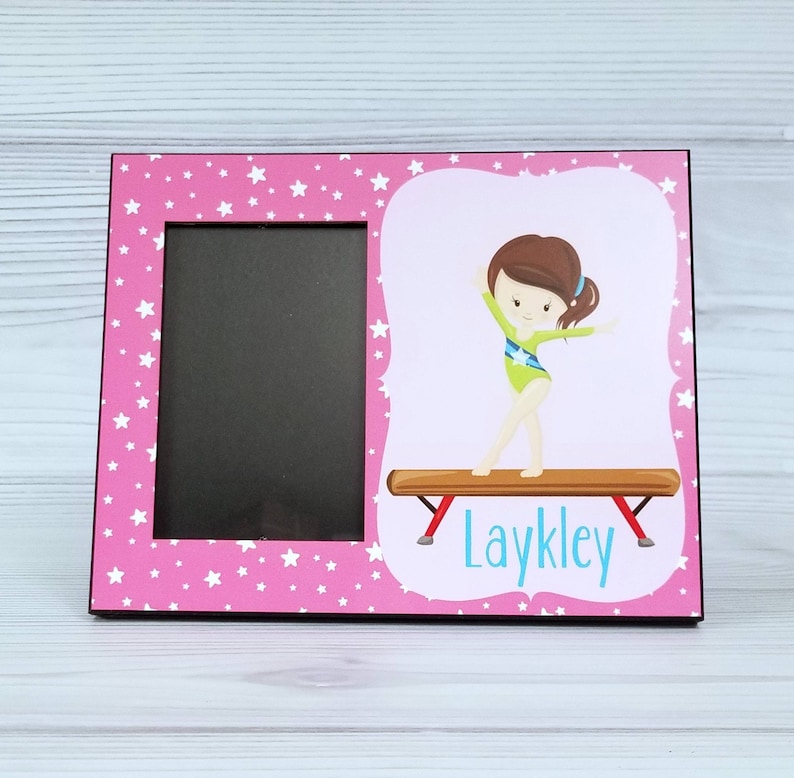 Personalized Gymnastics picture frame. Gymnastics picture | Etsy