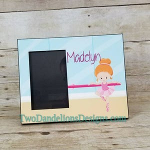 Personalized Ballet, dance picture frame. dance picture frame, dance gift, custom frame, unique gift, personalized picture frame image 6