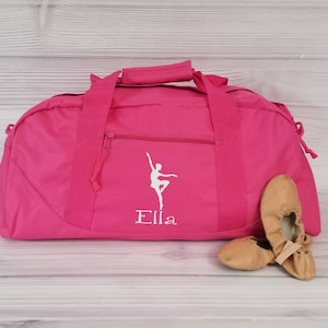 Personalisierte BALLET GROßE DuffelTasche. Tanzetäschchen, Balletttasche, Tanzgeschenk, Sporttasche, personalisierte Duffeltasche, Duffeltasche, Ballett