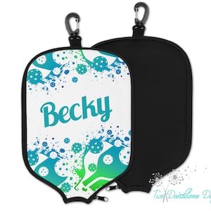 Custom Pickleball Paddle Cover, pickleball accessories, pickleball gift, paddle cover