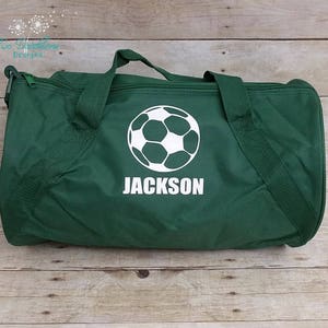 Personalized SOCCER Duffel/Gym  Bag. Soccer team, soccer bag, sports bag, duffel bag with long strap, soccer gift, soccer team bag