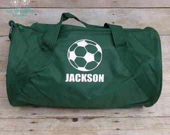 Personalized SOCCER Duffel/Gym  Bag. Soccer team, soccer bag, sports bag, duffel bag with long strap, soccer gift, soccer team bag