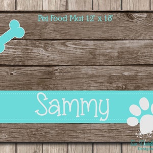 Personalized Pet Placemat. pet accessories Pet Bowl Mat, dog placemat, dog bowl mat, personalized pet mat, washable dog mat