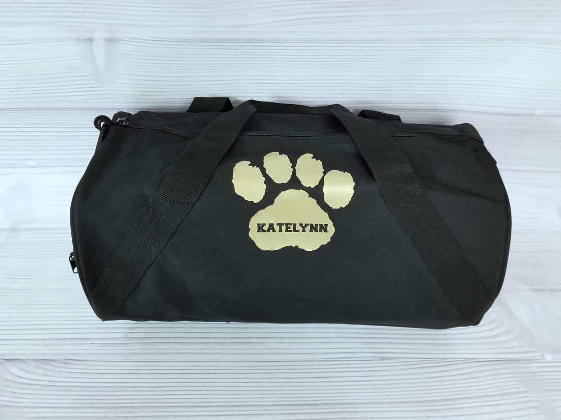 Personalized PAWPRINT/ MASCOT Duffel/gym Bag. Cheer Gift Etsy