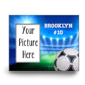 Gepersonaliseerde VOETBAL fotolijst. Aangepaste voetbal cadeau, aangepaste frame, Monogram Gift, gepersonaliseerde fotolijst, voetbal decor, voetbal coach