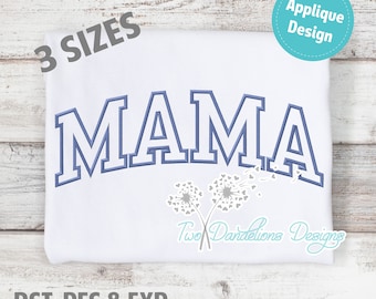 MAMA Applique Embroidery Design LARGE, machine embroidery, mama design, mama embroidery design