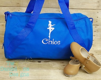 Personalized Tap Dance Duffel Bag, Custom Team Colors