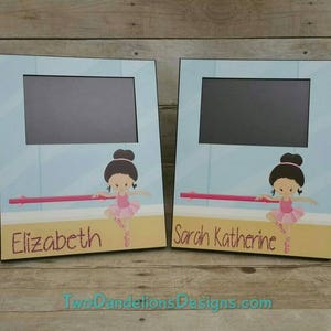 Personalized Ballet, dance picture frame. dance picture frame, dance gift, custom frame, unique gift, personalized picture frame image 7