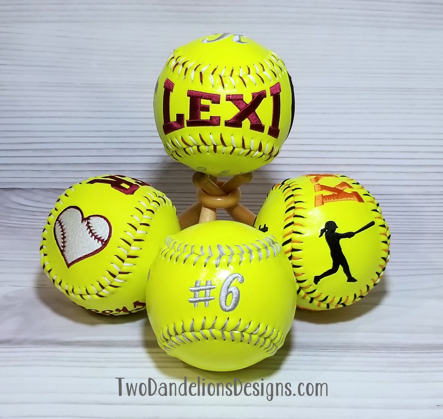 Personalized Softball Monogrammed Softball Softball Gift Etsy Canada