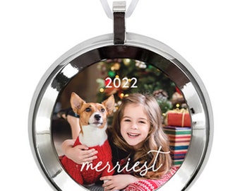Custom Photo Ornament, custom ornament, Plaid photo ornament, keepsake ornament, personalized ornament, chrismtas keepsake, gifts for her