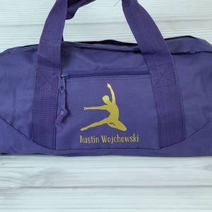 パーソナライズされた男性用バレエ/コンテンポラリー ラージ ダッフルバッグ。ダンスチーム、ダンスバッグ、バレエバッグ、ダンスギフト、パーソナライズされたダッフルバッグ、ダッフルバッグ