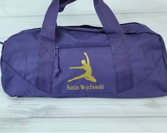 Personalized MALE Ballet / Contemporary LARGE Duffel Bag. dance team, dance bag, ballet bag, dance gift, personalized duffel bag, duffel bag