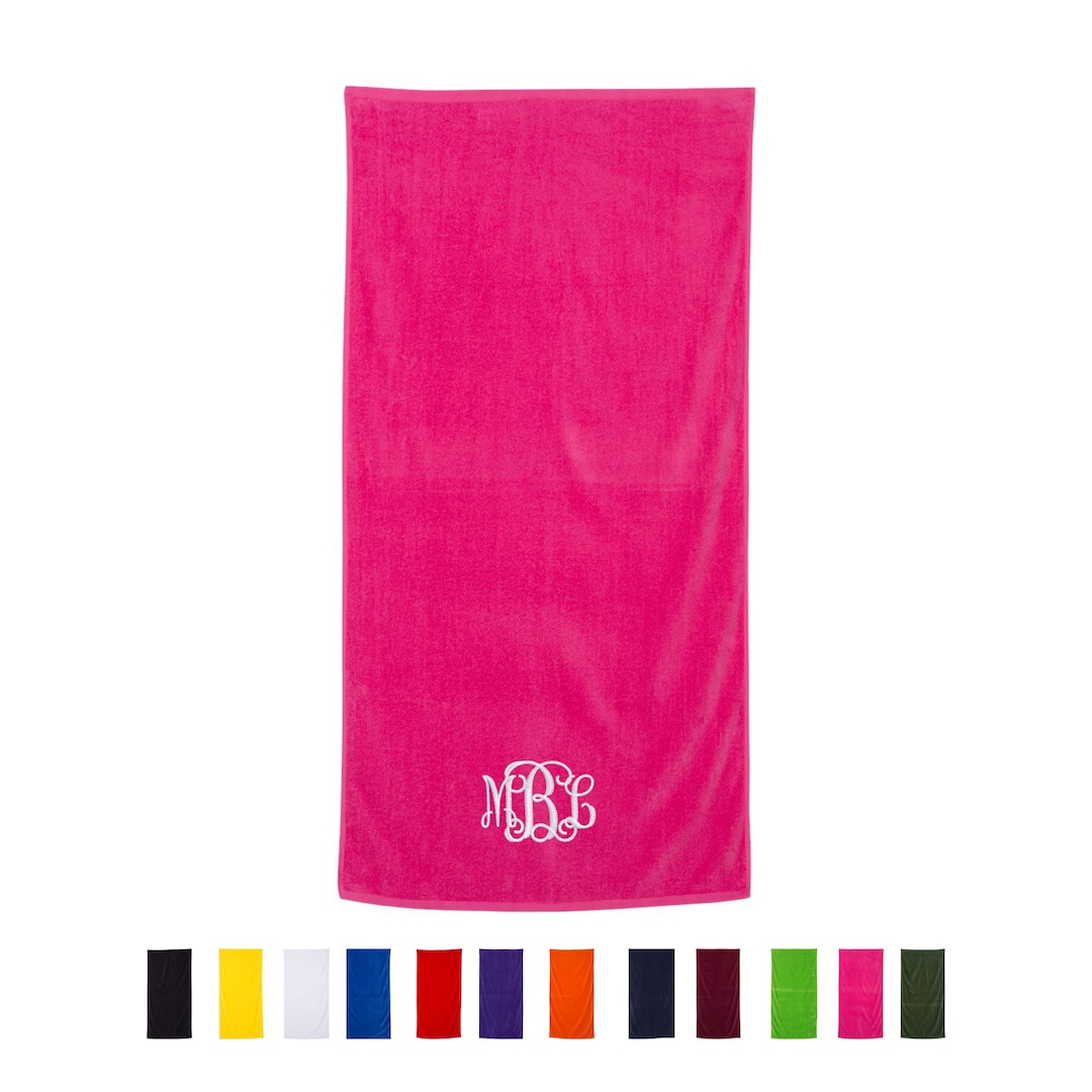 Monogrammed Beach Towel, Summer, Beach, Lake Etsy