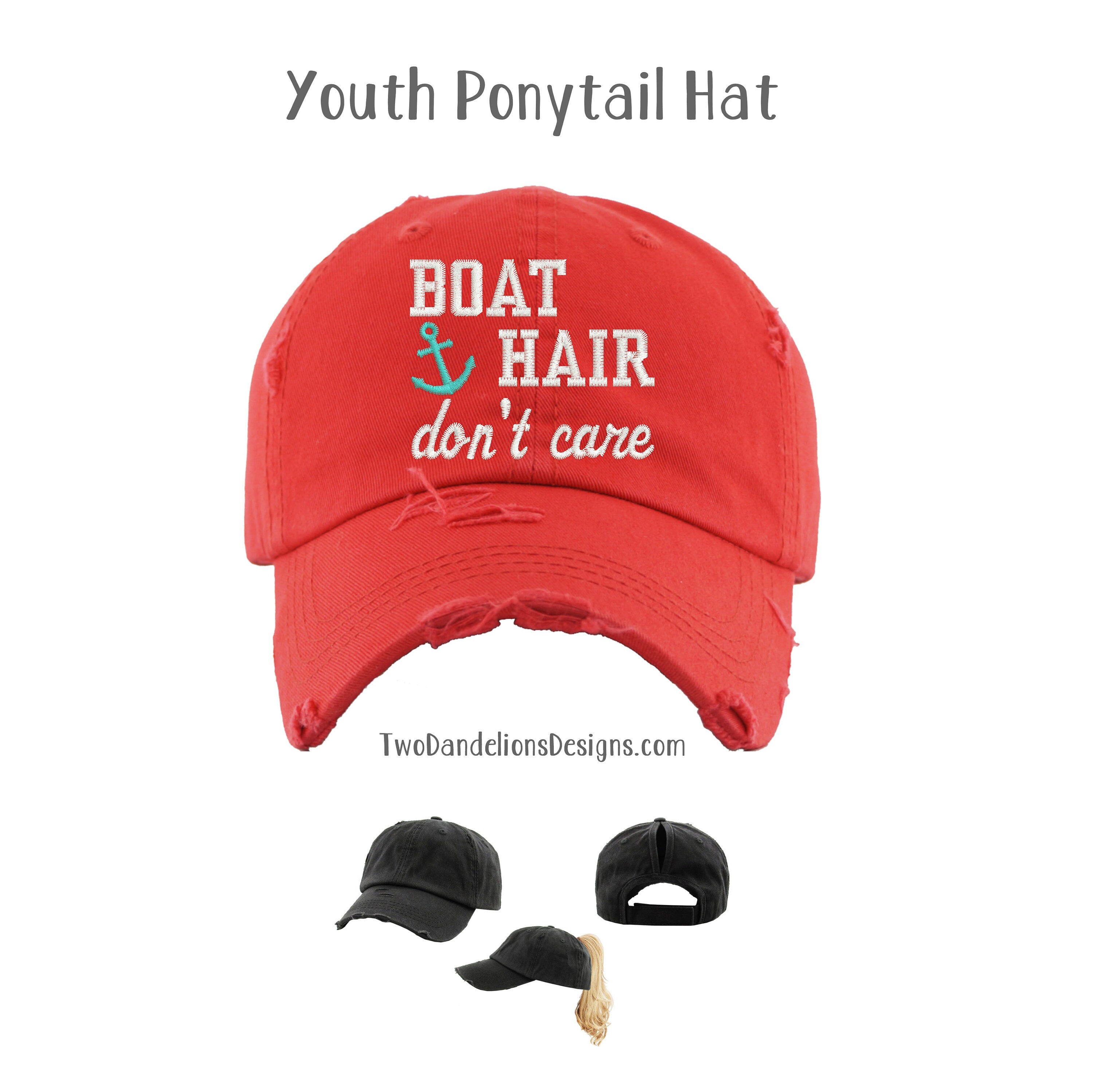 YOUTH Boat Hair Dont Care Distressed or 