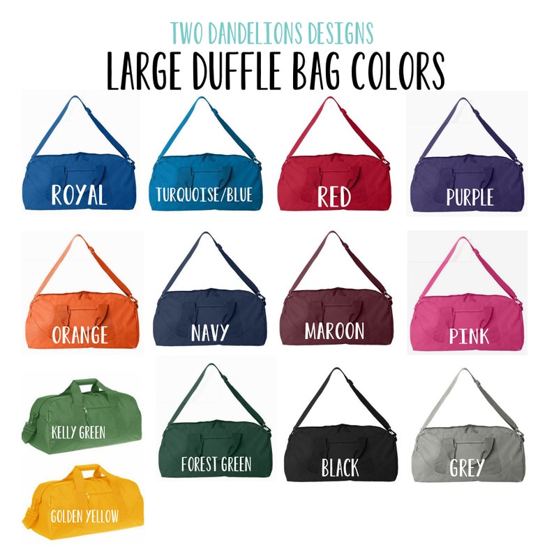 Personalized LARGE Duffle Bag. dance team dance bag hip hop Etsy