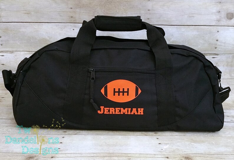 Personalized FOOTBALL LARGE Duffel Bag. Personalized Football Etsy