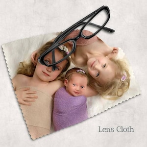 Custom Eyeglass Promotional Cleaning Cloth - 6.29 x 5.5
