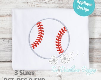 Baseball Applique Embroidery Design, machine embroidery, baseball design, baseball embroidery design