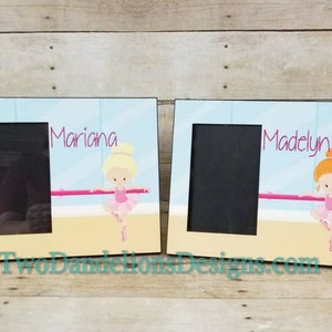 Personalized Ballet, dance picture frame. dance picture frame, dance gift, custom frame, unique gift, personalized picture frame image 9