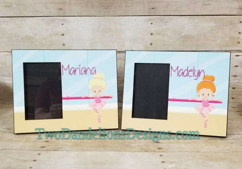 Personalized Ballet, dance picture frame. dance picture frame, dance gift, custom frame, unique gift, personalized picture frame image 9