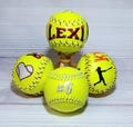 Personalized Softball, monogrammed softball, softball gift, coach gift, graduation gift, bridal party gift, gifts for her, baby shower gift