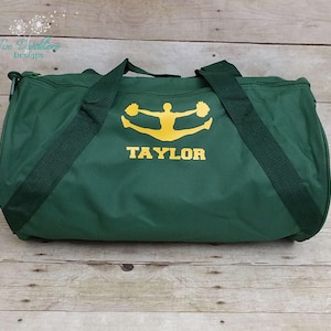 Personalized CHEER Duffel Bag. Cheerleader, Cheer team, cheer compotition, sports bag, cheer bag, team colors, cheer gift