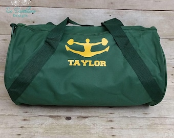 Personalized CHEER Duffel Bag. Cheerleader, Cheer team, cheer compotition, sports bag, cheer bag, team colors, cheer gift