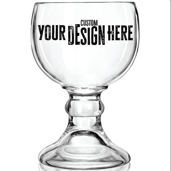 Custom Laser Engraved Margarita, Michelada, 21oz Goblet Style Schooner Beer Glass for Coronarita or Beer.